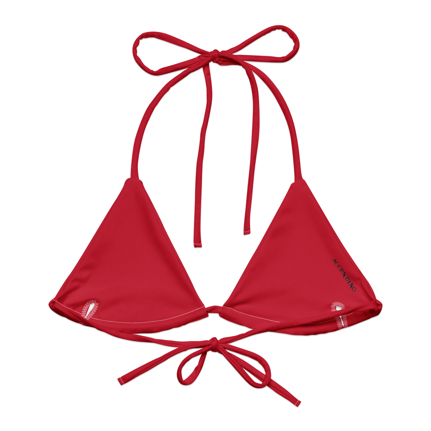 Penguin Red String Bikini Top