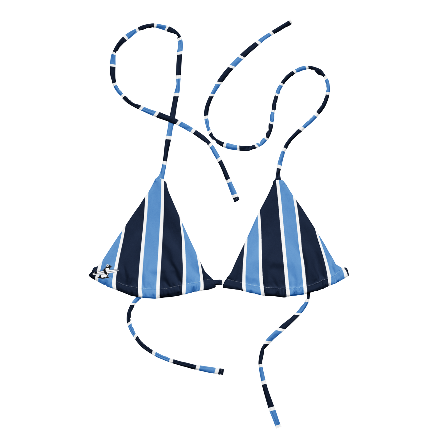 Striped String Bikini Top