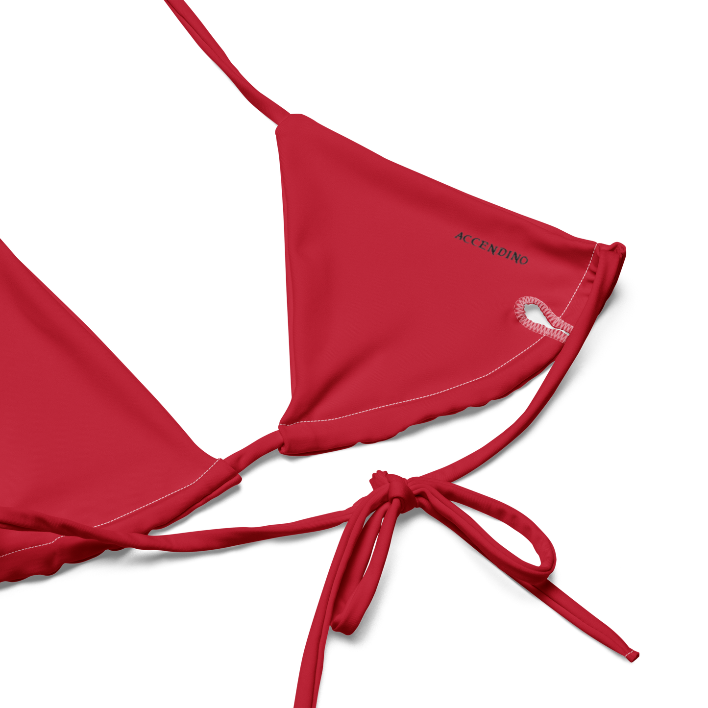 Penguin Red String Bikini Top