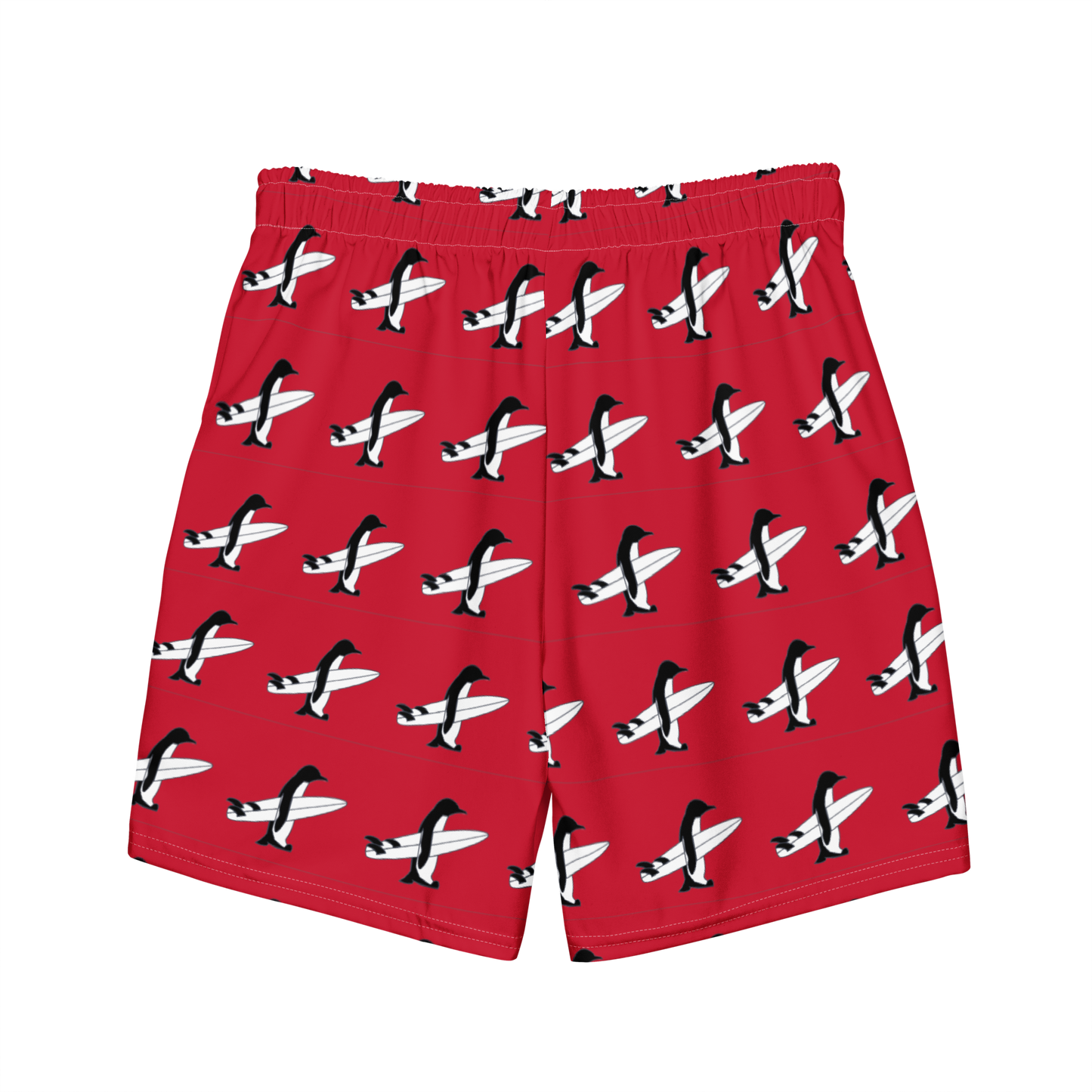 Penguin Red Swim Trunks