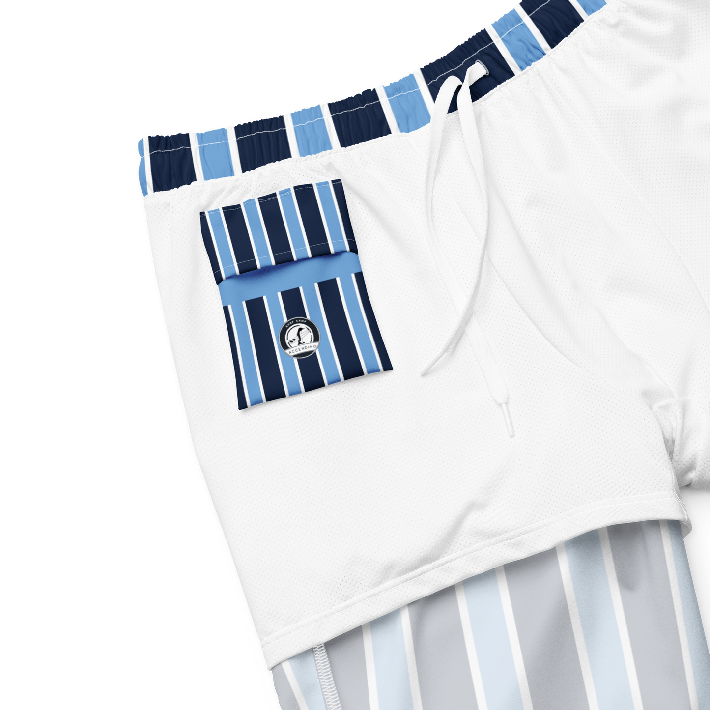 Striped Accendino Swim Trunks