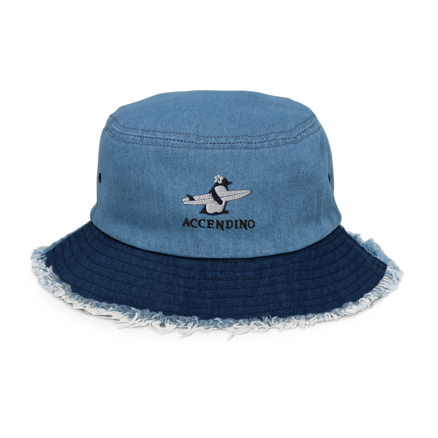 Penguin Denim Bucket Hat